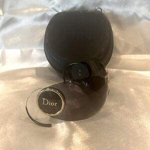 Authentic Christian Dior Sport 3 Fack Mask Black and Silver Vintage PreOwned.